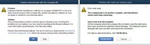 QuickBooks Firewall Settings Error